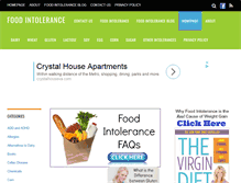 Tablet Screenshot of foodintoleranceinfo.com